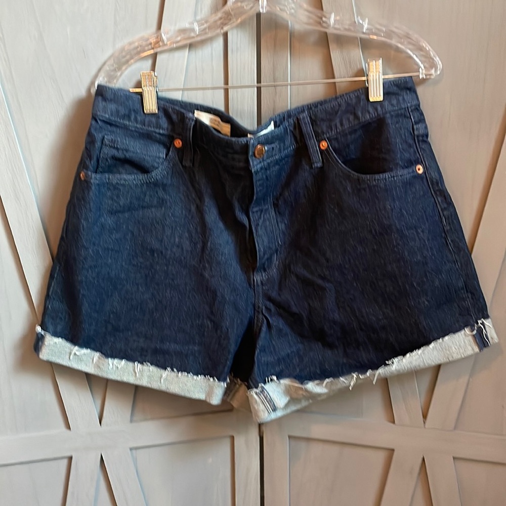 Dark jean shorts